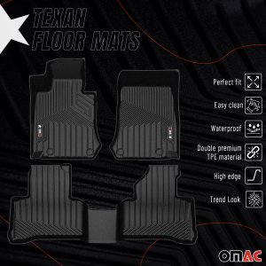 Mercedes-Benz GLC Floor Mats - Front + Rear - Omac - Texan - '16-'22 Mercedes-Benz GLC Floor Mats - Front + Rear - Omac - Texan - '16-'22